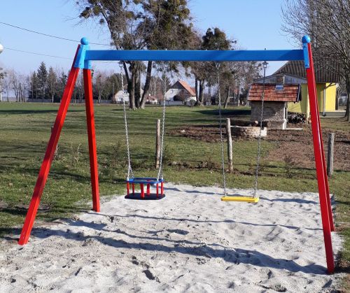Kétüléses hintaállvány (fém)
