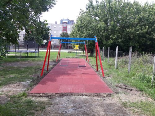 Kétüléses hintaállvány (fém)